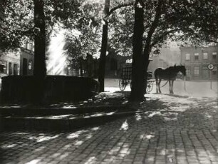 Auerbach. Markt. Blick über den Marktbrunnen nach Nordosten