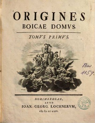 Origines Boicae Domvs, Tomvs Primvs