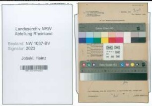 Entnazifizierung Heinz Jobski , geb. 07.12.1913 (Bahninspektor)