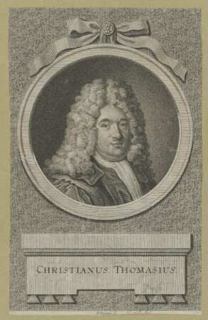 Bildnis des Christianus Thomasius