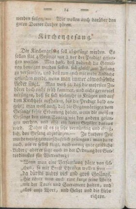 Kirchengesang.