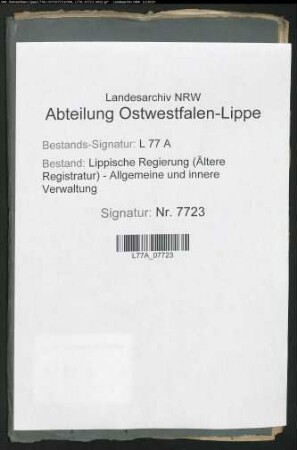 Rücksteuer für exportierten Branntwein aus der Stadt Lemgo