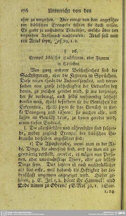 §. 16. Exempel biblischer Sachfiguren, oder Figuren in Sprüchen