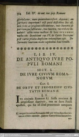Lib. IV. De Antiquo Iure Populi Romani