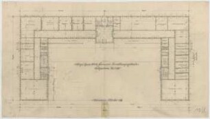 Fischer, Theodor; München; Bayerische Geschützwerke - Verwaltungsgebäude (Grundriss EG)