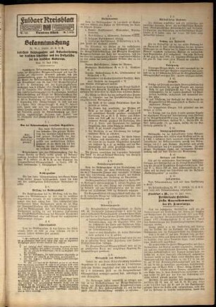Zweite Ausgabe vom Dienstag, den 18. Juli 1916.