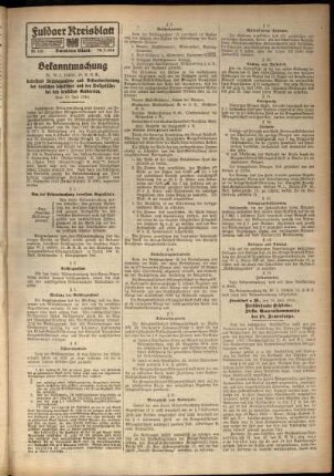 Zweite Ausgabe vom Dienstag, den 18. Juli 1916.