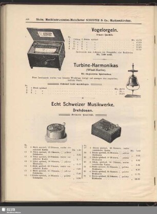 Echt Schweizer Musikwerke