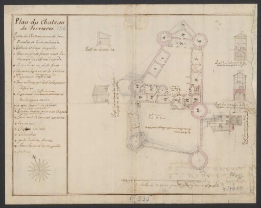 Plan du Chateau de Ferrières
