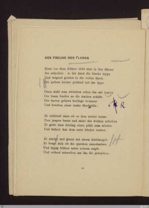 Der Freund der Fluten : [SW V: keine Sigle]; [SW V, S. 38/111]