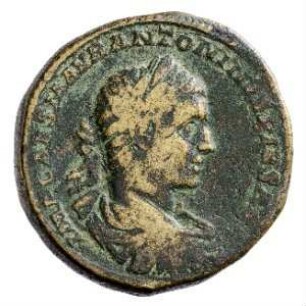 Münze, Sesterz, 219 n. Chr.