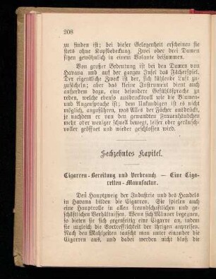 Sechzehntes Kapitel. : Cigarren-Bereitung und Verbrauch. - Eine Cigaretten-Manufactur.
