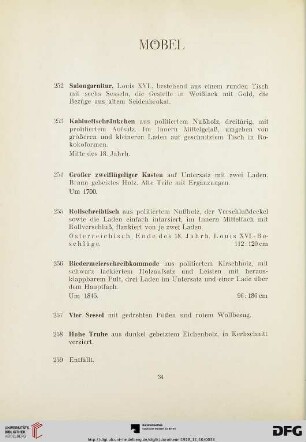 Möbel (Nr.252-268)