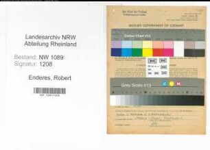 Entnazifizierung Robert Enderes , geb. 03.04.1914 (Polizist)