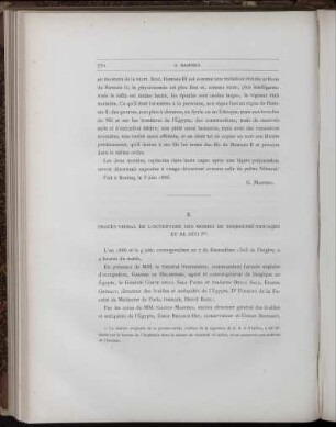 II. Procès-Verbal De L'Ouverture Des Momies De Soqnounrî-Tiouaqen Et De Séti Ier