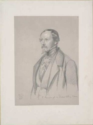 Bildnis Naumann, Carl Friedrich (1813-1859), Maler, Zeichner