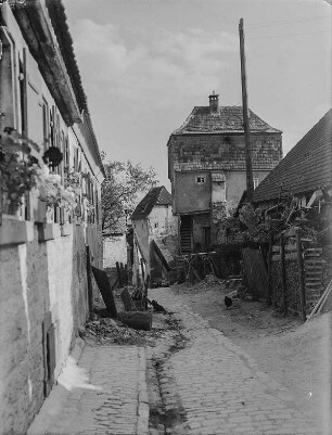 Sulzfeld am Main. Maingasse. Blick nach Nordosten