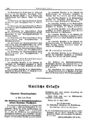 Einstellung von Gefolgschaftsmitgliedern anderer öffentlicher Dienststellen : [Allgemeine Verwaltungssachen] ; [Für das Reich] ; [Amtliche Erlasse] ; [Amtlicher Teil]