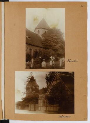 Dorfkirche, Hämerten: Ansichten (aus: Skizzen- und Fotoalbum 29)
