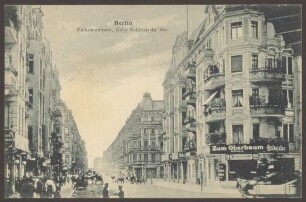 Ansichtskarte Falkenstraße, Ecke Schlesische Straße