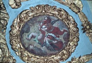 Innendekoration des Treppenhauses — Deckendekoration des Treppenhauses — Allegorien der vier Jahreszeiten — Winter