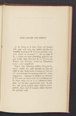 Oude Loodjes van Yperen