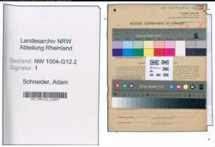 Entnazifizierung Adam Schneider , geb. 16.08.1905 (Elektromeister)