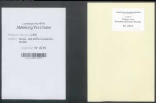 Prästationsregister der Vogtei Werther des Amtes Sparrenberg - Band 1