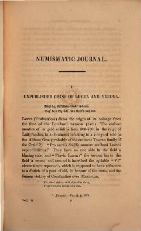 The Numismatic journal. 2. 1837/38