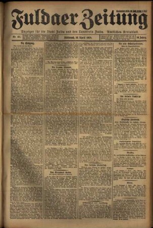 Ausgabe vom Mittwoch, den 10. April 1929.