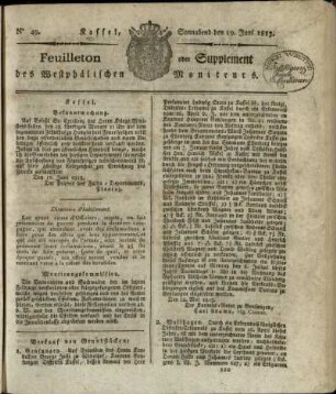 No. 49, Sonnabend den 19. Juni 1813