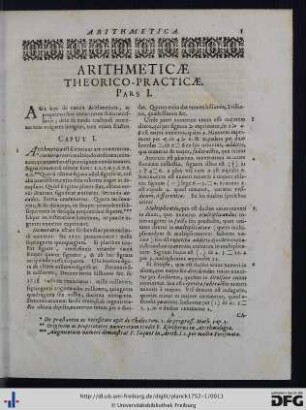 Arithmetica Theoretico-Practica.