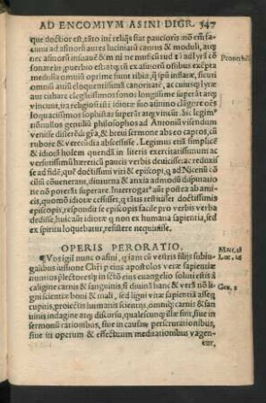 Operis Peroratio.