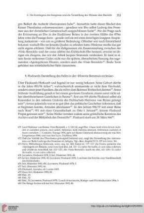 8. Flodoards Darstellung des Falles in der »Historia Remensis ecclesiae«