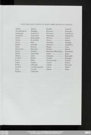Liste Des Lieux Dont Le Nom Varie Selon La Langue