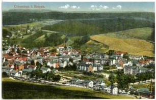 Olbernhau. Blick auf Olbernhau