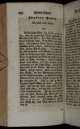 Fünftes Gebot. Du sollst nicht tödten.