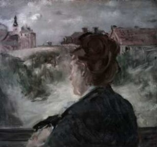 Frau Manet am Fenster