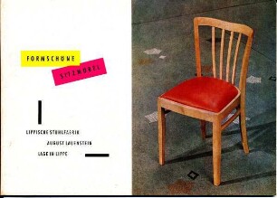 Produktkatalog "Formschöne Sitzmöbel"