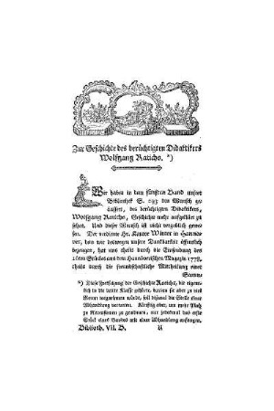 Zur Geschichte des berüchtigten Didaktikers Wolfgang Ratichs