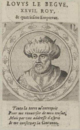 Bildnis von Lovys le Begve., König von Frankreich