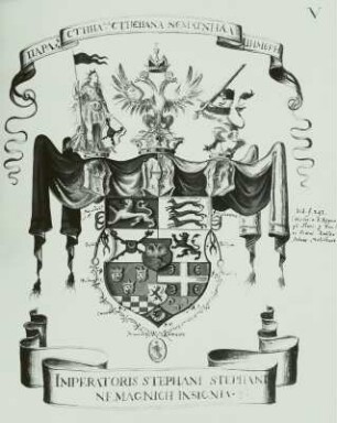 Wappenbuch des Kaiserreiches Illyrien: Wappen des serbokroatischen Zaren Stephan Stephan Nemagnich