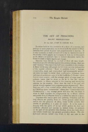 The Art of Preaching