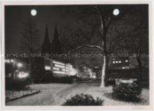 Köln im Winter, Hohe Domkirche St. Petrus und Funkhaus