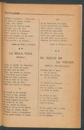 La mala vida : (Estilo)