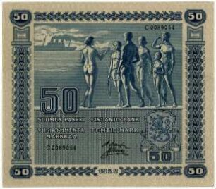Geldschein, 50 Markka, 1922