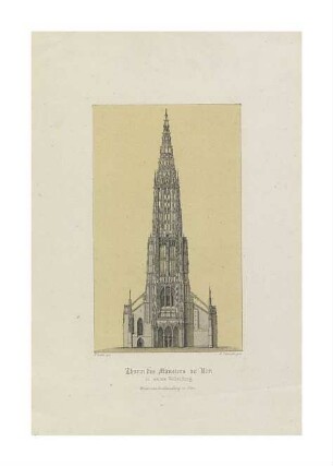 Münster. Westfassade. Um 1890