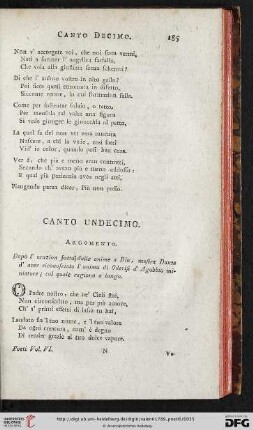 Canto undecimo