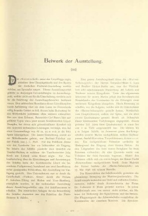Beiwerk der Ausstellung