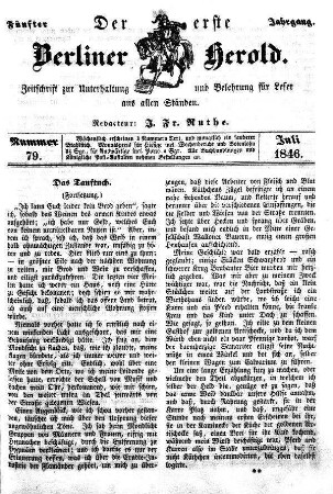 Nummer 79, Juli 1846